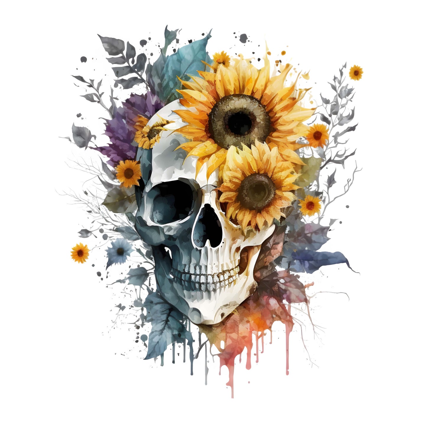 Brillenputztuch Vorlage Totenkopf