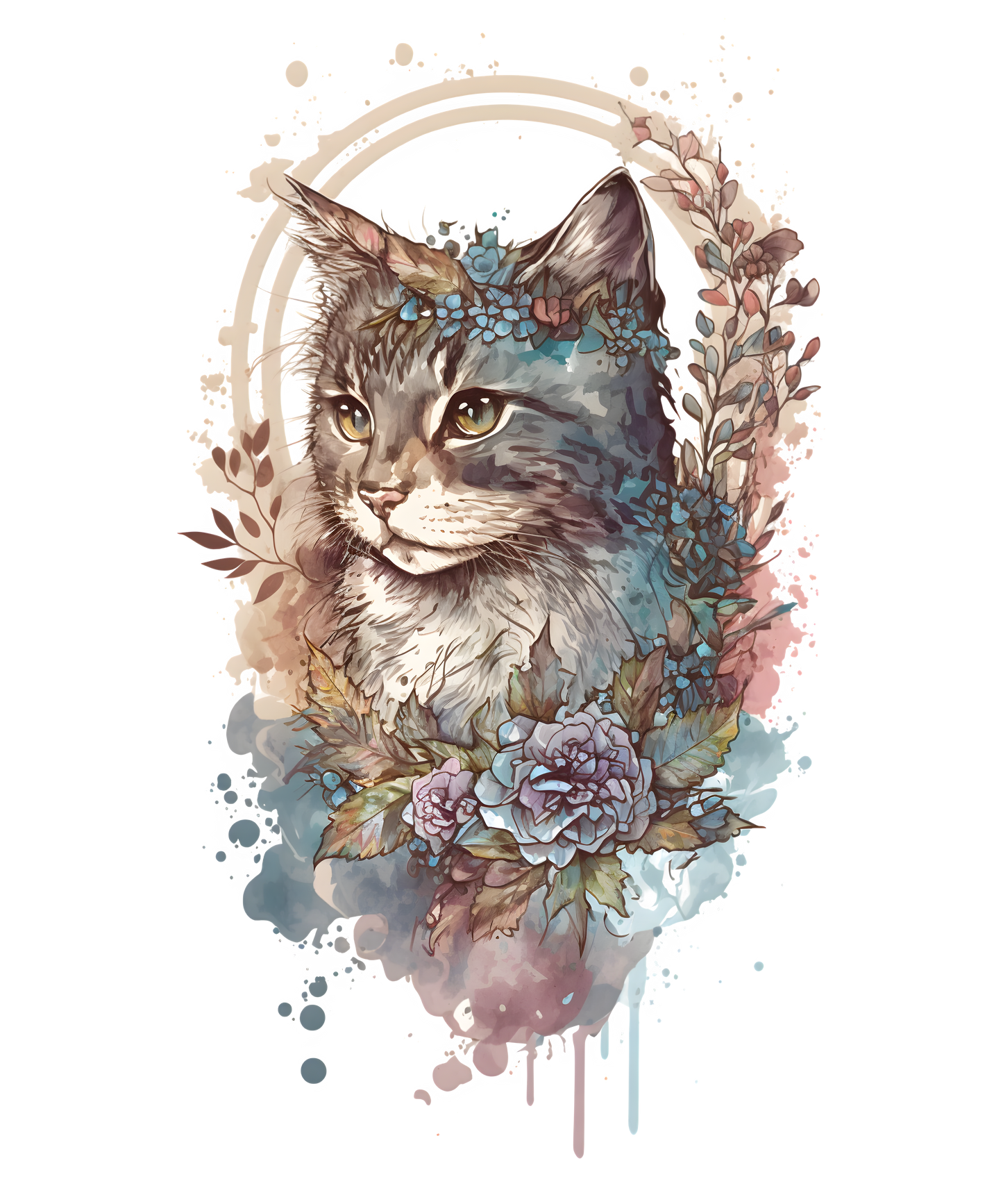 Brillenputztuch Vorlage Katzen