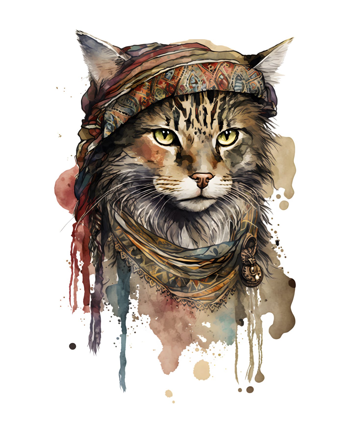 Brillenputztuch Vorlage Katzen