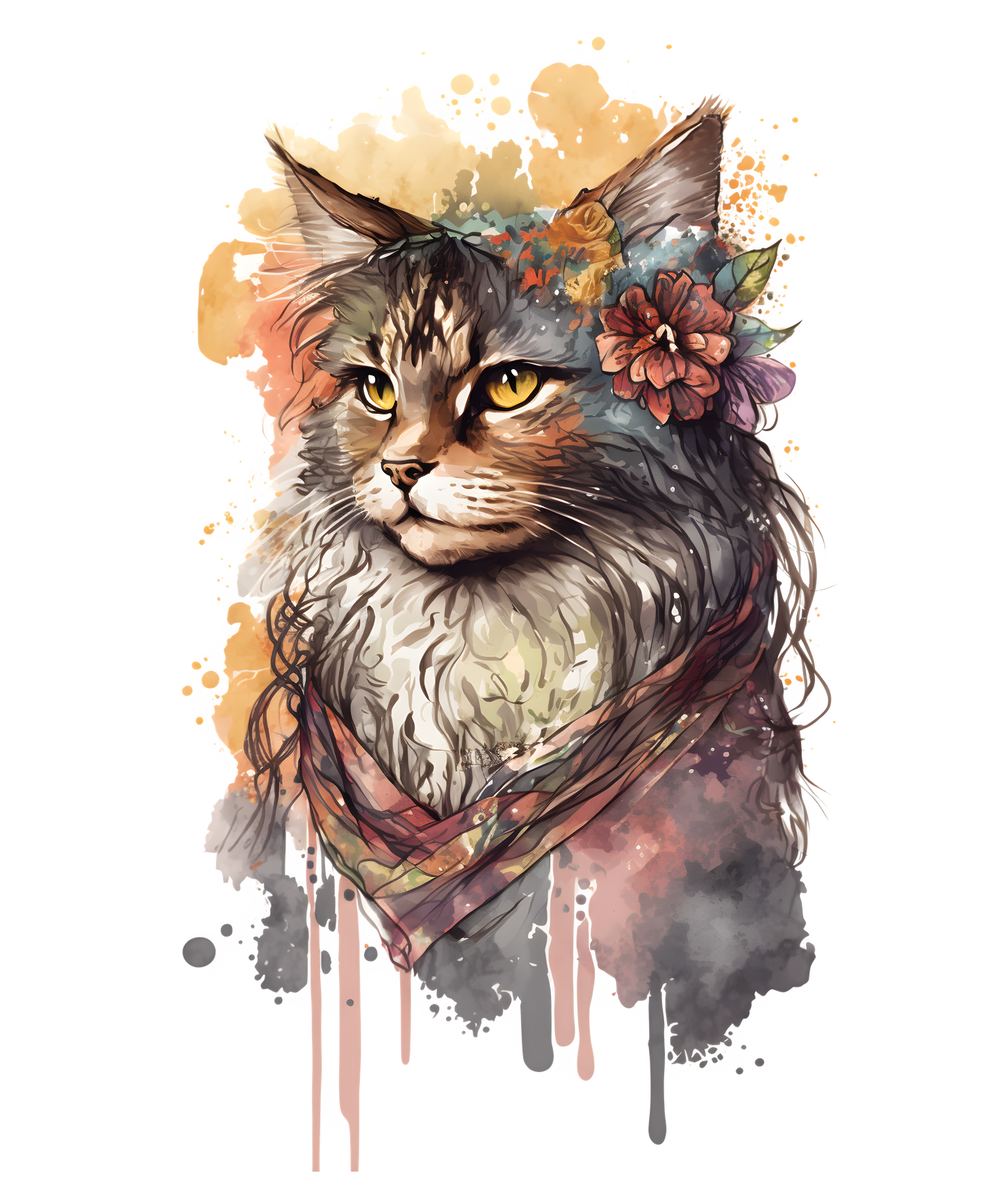 Brillenputztuch Vorlage Katzen