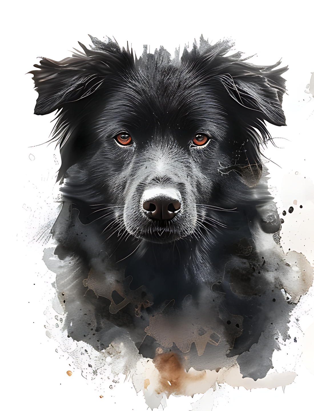 Brillenputztuch Vorlage Hund