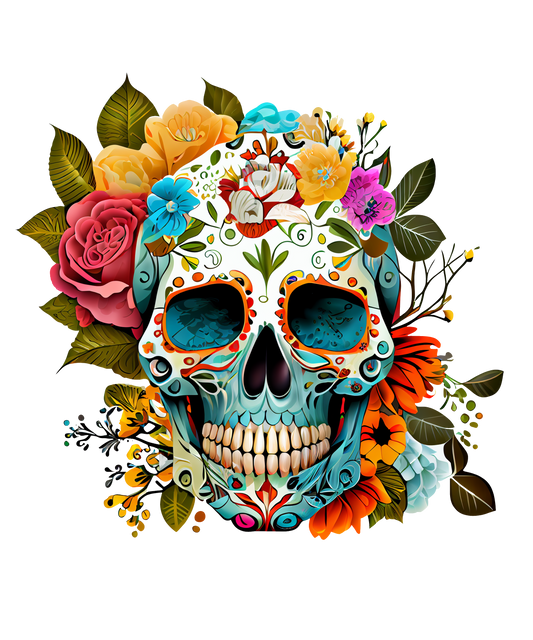 Brillenputztuch Vorlage Totenkopf