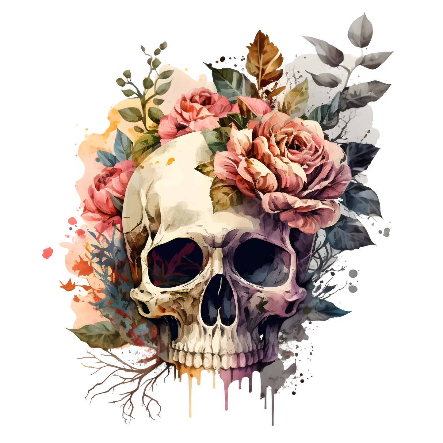 Brillenputztuch Vorlage Totenkopf