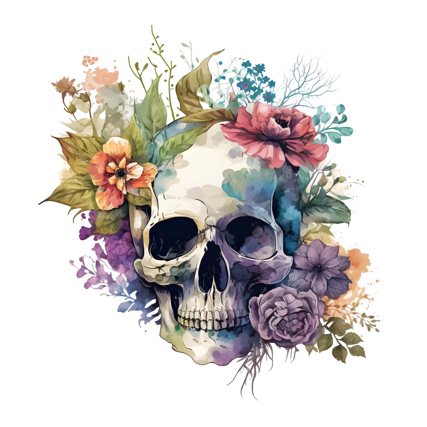 Brillenputztuch Vorlage Totenkopf