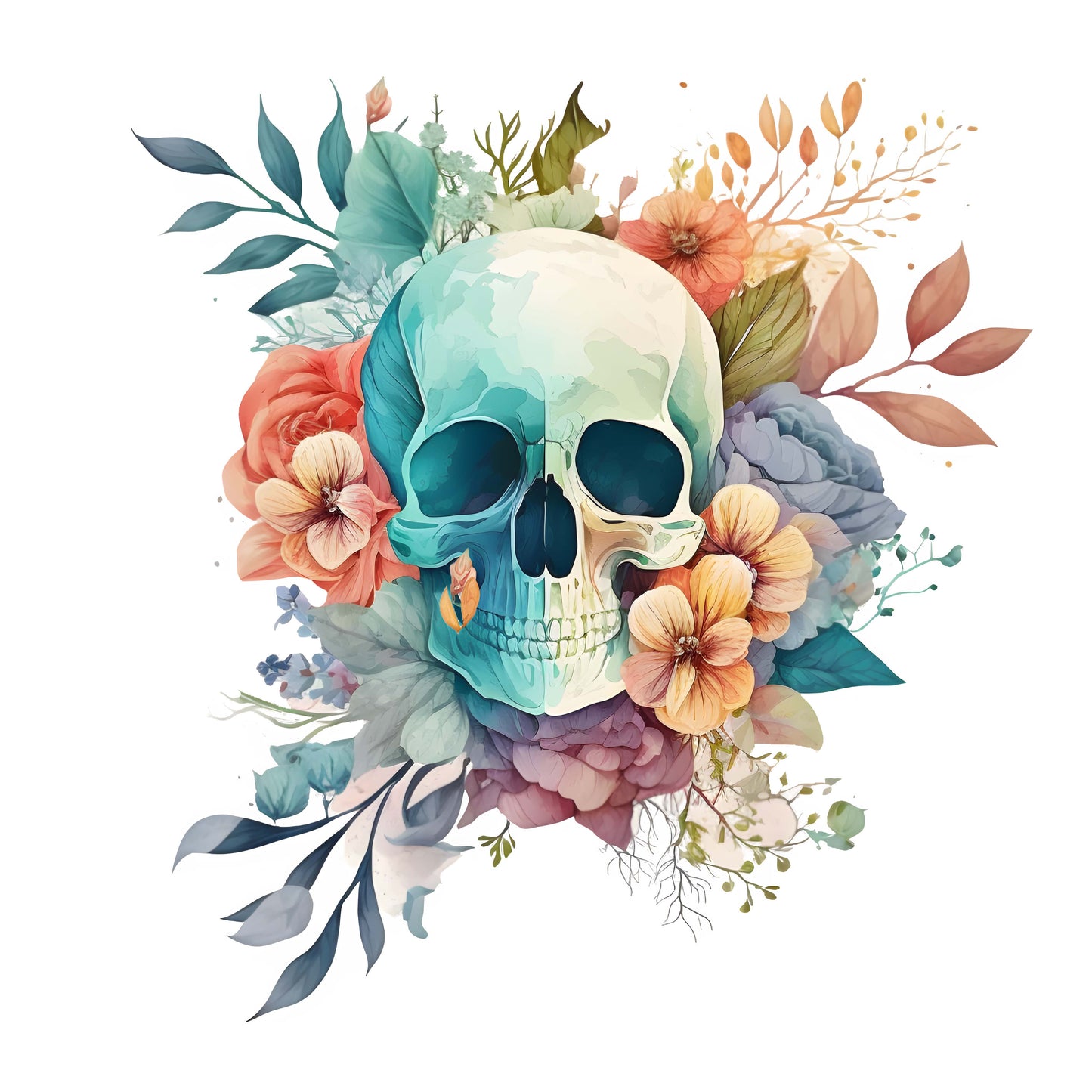 Brillenputztuch Vorlage Totenkopf