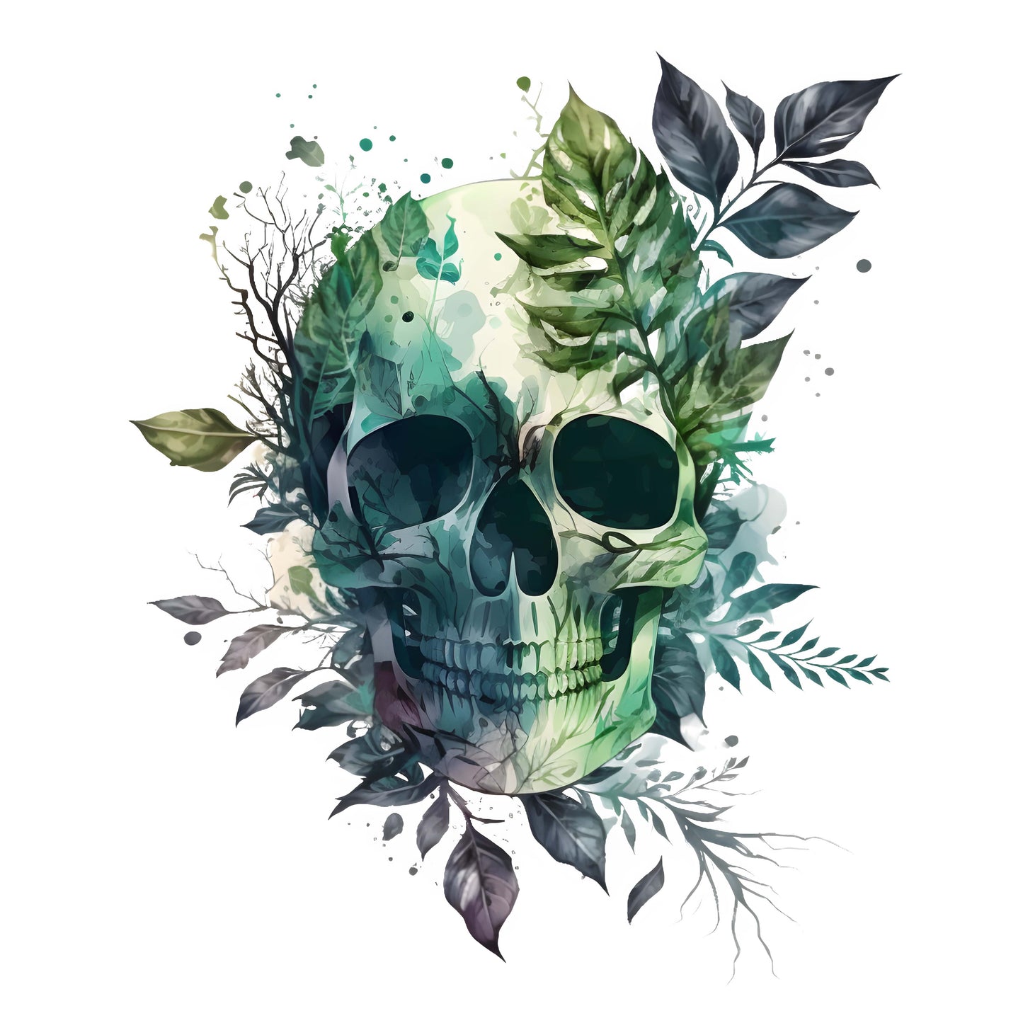 Brillenputztuch Vorlage Totenkopf