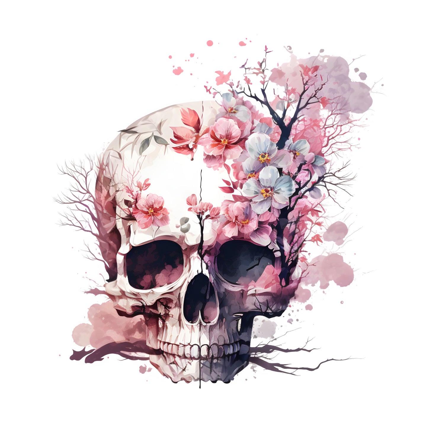 Brillenputztuch Vorlage Totenkopf