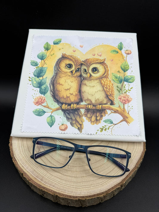 Brillenputztücher Vorlagen Eulen